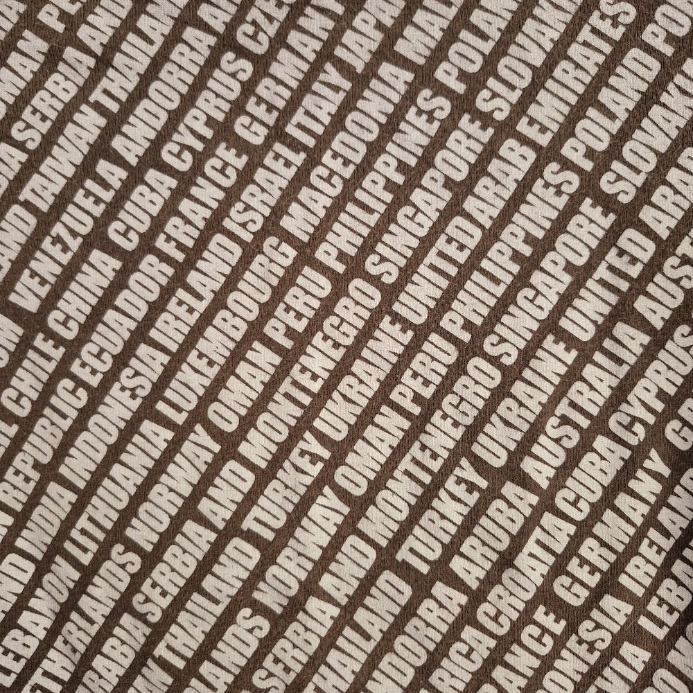 Mango Brown and White Diagonal Country-Print Long Sleeve Tee - Picture 4 of 11